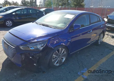 2019 Hyundai Ioniq Hybrid Limited from USA, damaged, VIN KMHC85LC2KU131415